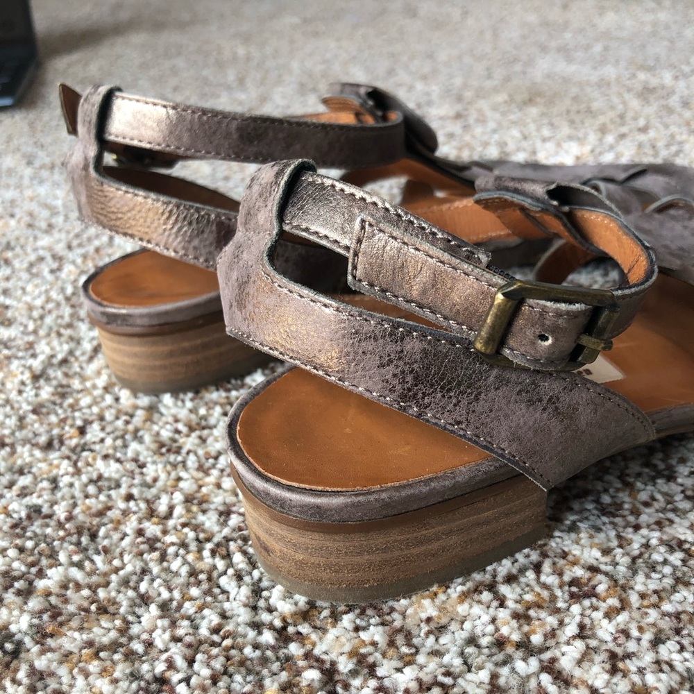 Paul Green Metallic Bronze Strappy Coastal Resort Comfort Sandals Women Size 7.5 - Picture 5 of 10